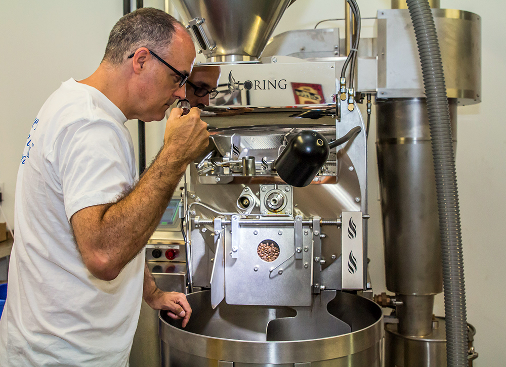 Patrick Working at a Loring Roaster